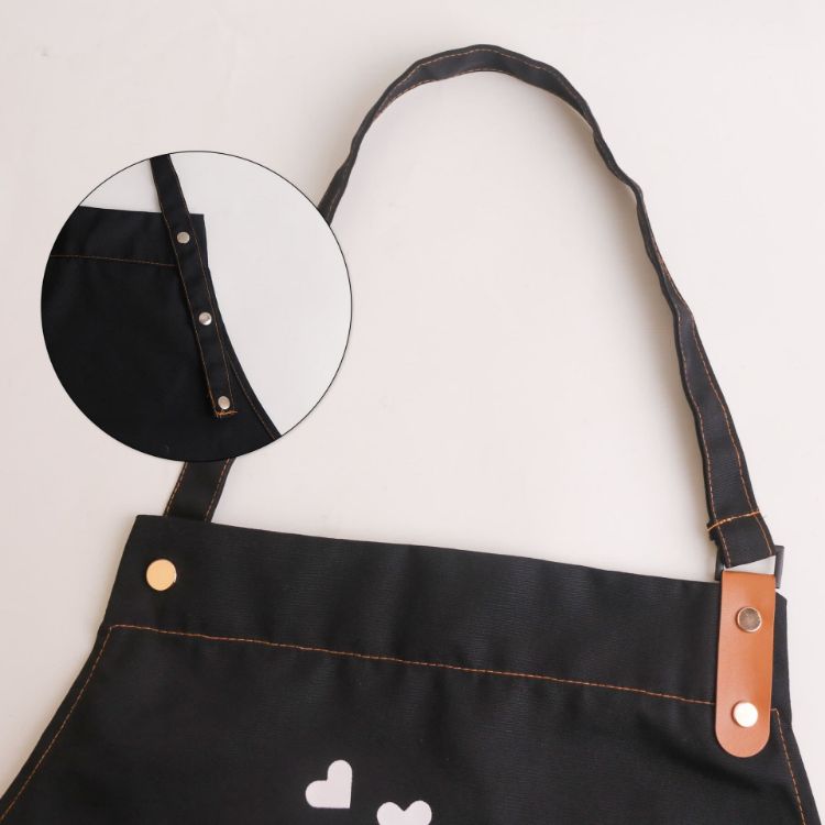 Picture of Poly-Cotton Canvas Full Bib Apron With Neck Strap
