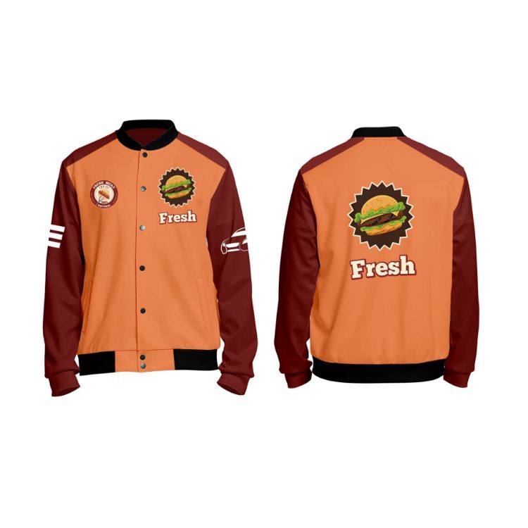 Picture of Unisex Polyester Scuba Sublimated Varsity Jacket