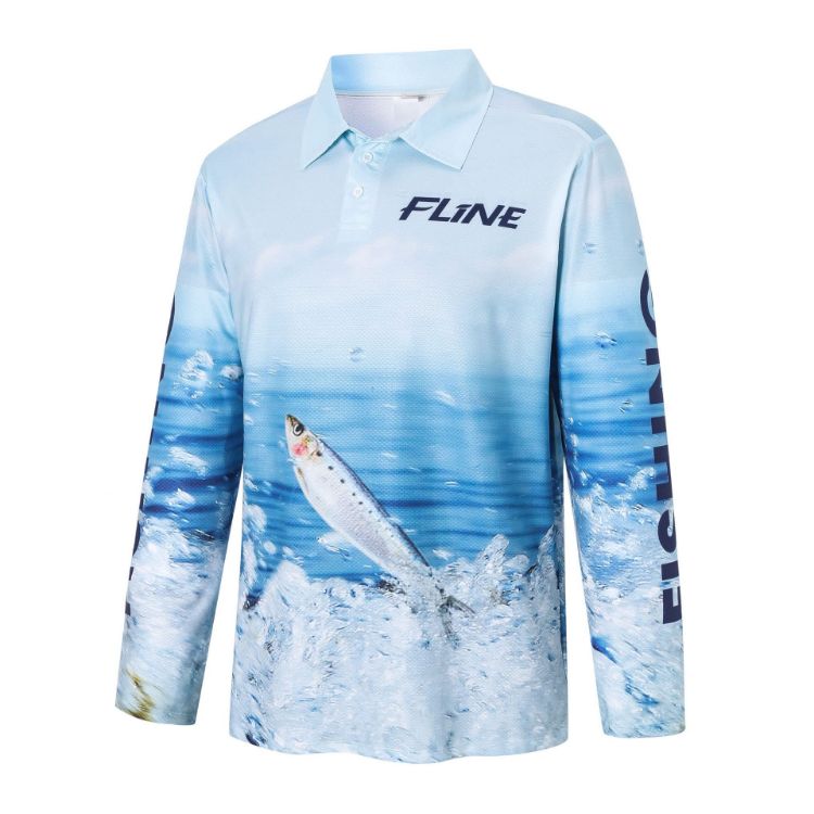 Picture of Men's Polyester Spandex Sublimated Fishing POLO