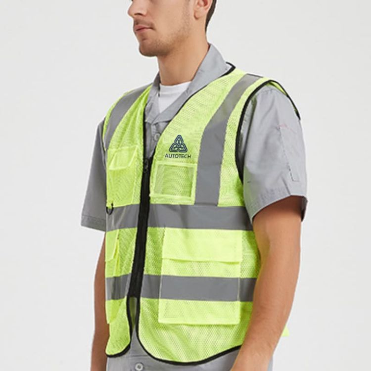 Picture of Unisex Adults Hi-Vis Vest With Reflective Tapes and Functional Pockets