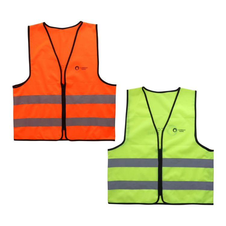 Picture of Unisex Adults Classic Hi-Vis Vest with Horizontal Reflective Tape