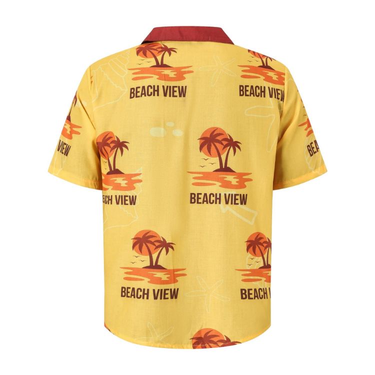 Picture of Men's Sublimated Imitation Cotton Cuban Collar Shirt