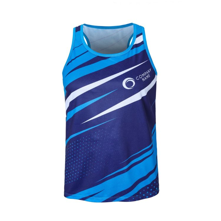 Picture of Men's 100%Polyester Sublimated Sports Singlet