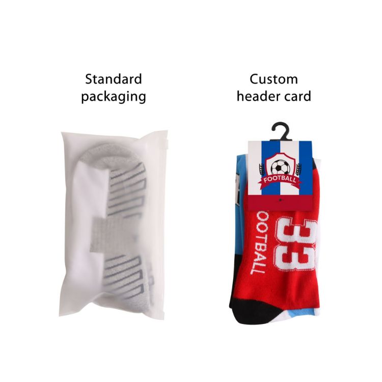 Picture of Knee High Custom Pattern Football Socks - with Towel Bottom