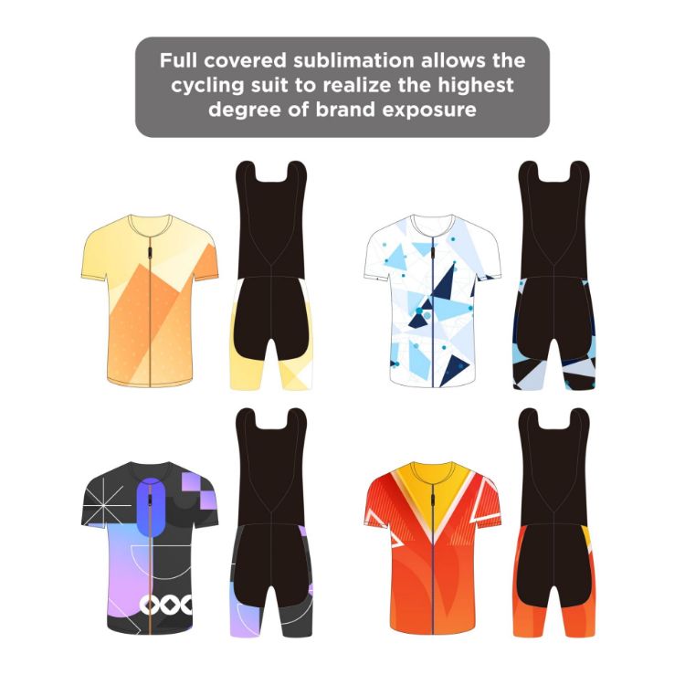 Picture of Men's Sublimated Cycling Bib Shorts