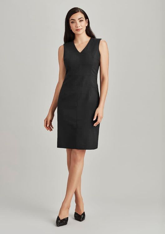 Picture of Womens Comfort Wool Stretch Sleeveless V-Neck Dress