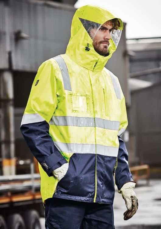 Picture of Mens Hi Vis 4 In 1 Waterproof Jacket