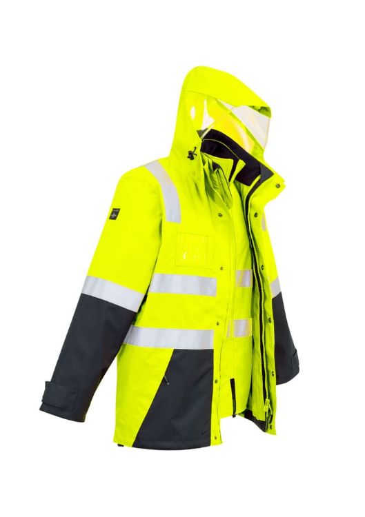 Picture of Mens Hi Vis 4 In 1 Waterproof Jacket