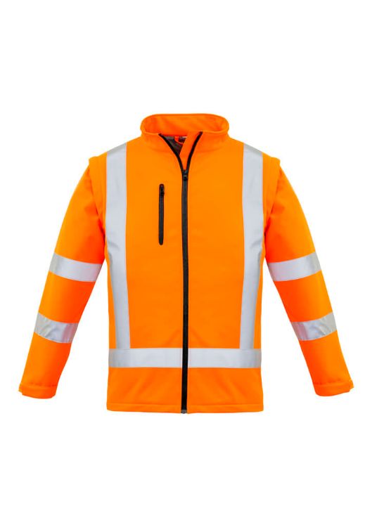 Picture of Womens Hi Vis NSW Rail X Back 2 In 1 Softshell Jacket