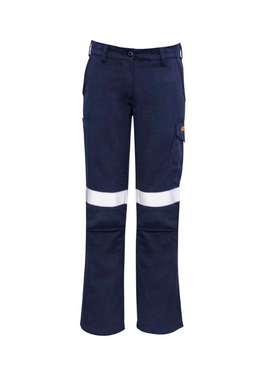 Picture of Womens Orange Flame Taped Cargo Pant