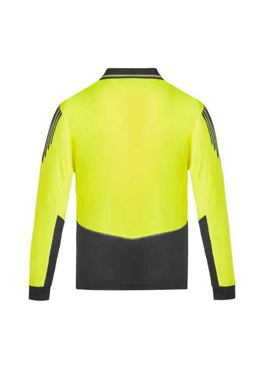 Picture of Mens Hi Vis Flux Long Sleeve Polo