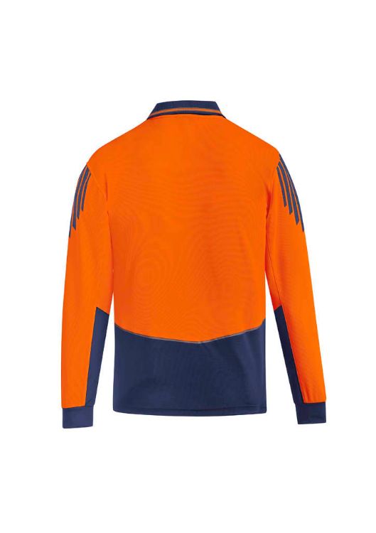 Picture of Mens Hi Vis Flux Long Sleeve Polo