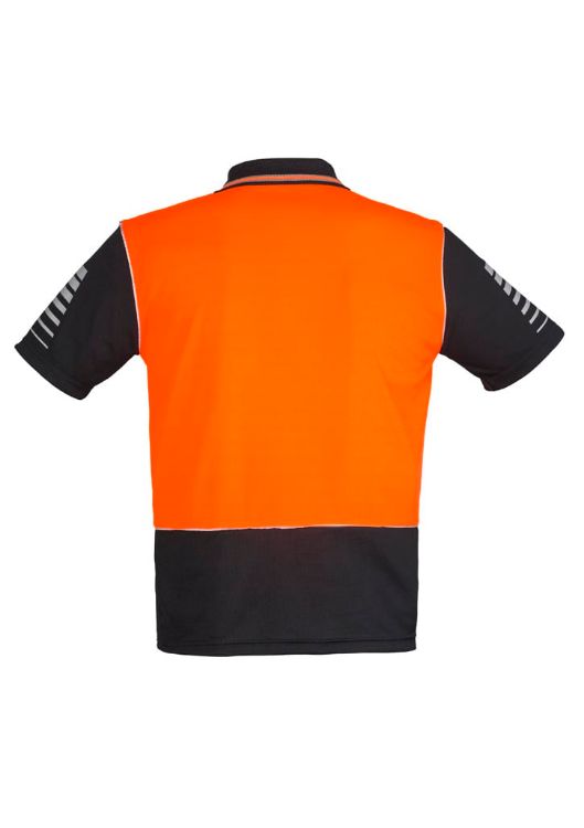 Picture of Mens Hi Vis Zone Short Sleeve Polo