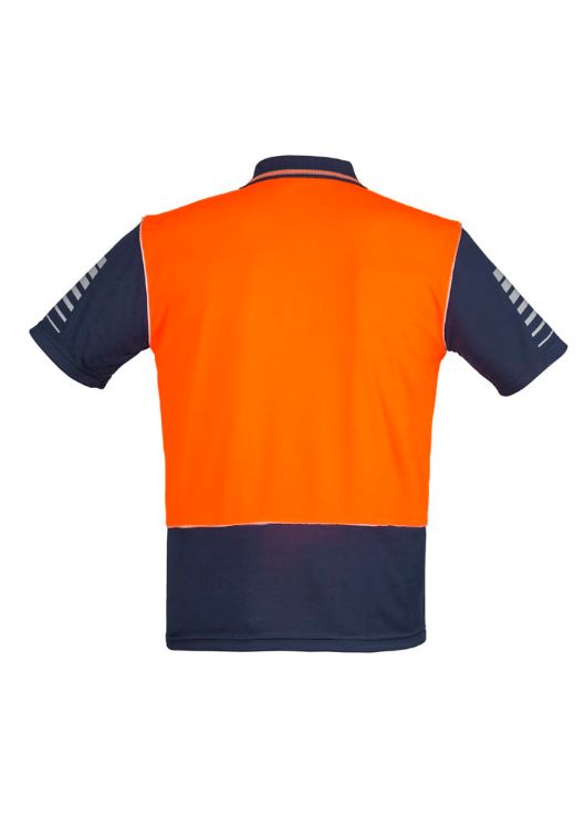 Picture of Mens Hi Vis Zone Short Sleeve Polo