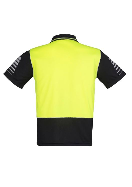 Picture of Mens Hi Vis Zone Short Sleeve Polo