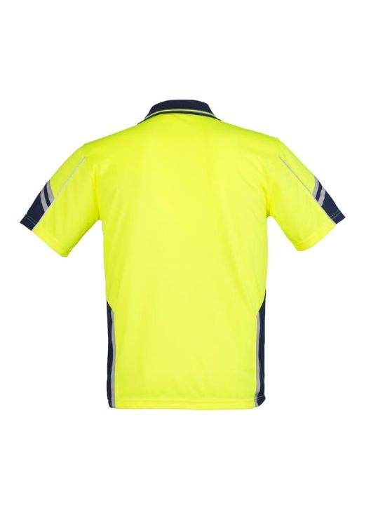 Picture of Mens Hi Vis Squad Short Sleeve Polo