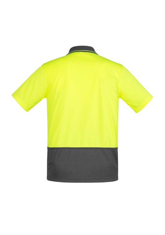 Picture of Mens Hi Vis Comfort Back Short Sleeve Polo