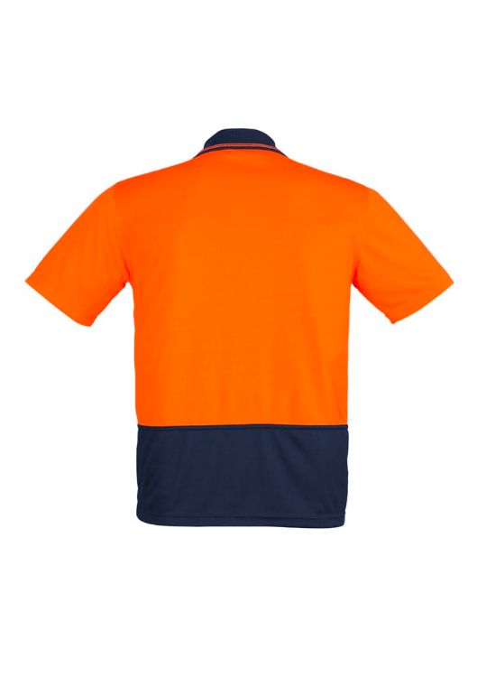 Picture of Mens Hi Vis Comfort Back Short Sleeve Polo