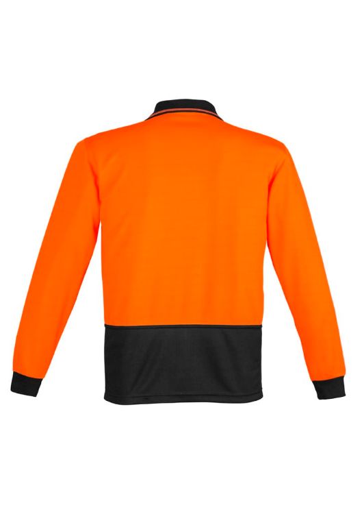 Picture of Unisex Hi Vis Basic Long Sleeve Polo