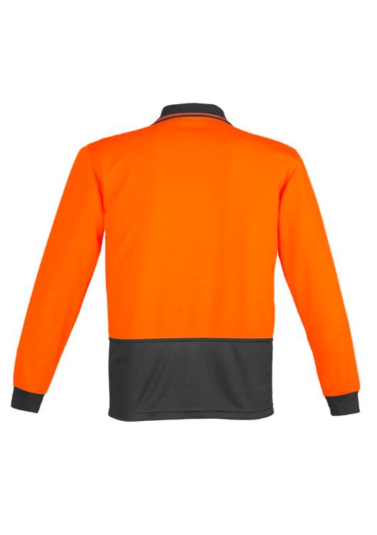 Picture of Unisex Hi Vis Basic Long Sleeve Polo