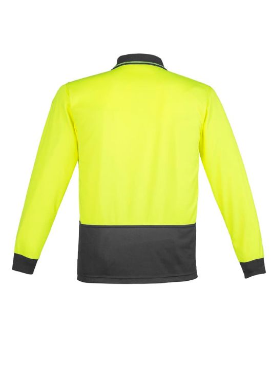 Picture of Unisex Hi Vis Basic Long Sleeve Polo