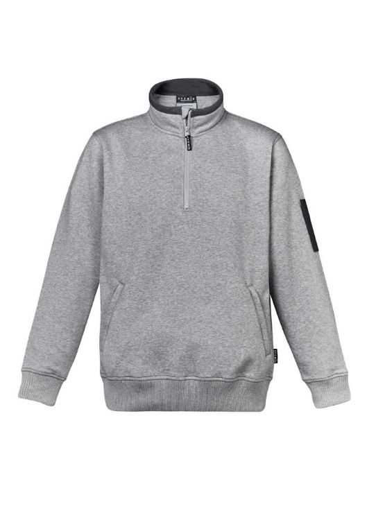 Picture of Unisex 1/4 Zip Brushed Fleece Pullover