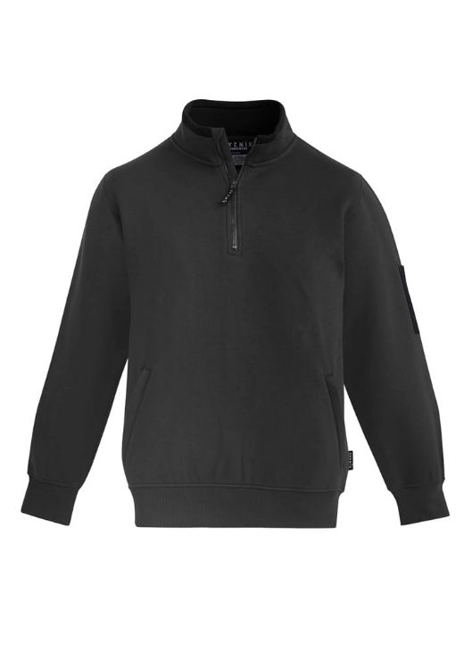 Picture of Unisex 1/4 Zip Brushed Fleece Pullover