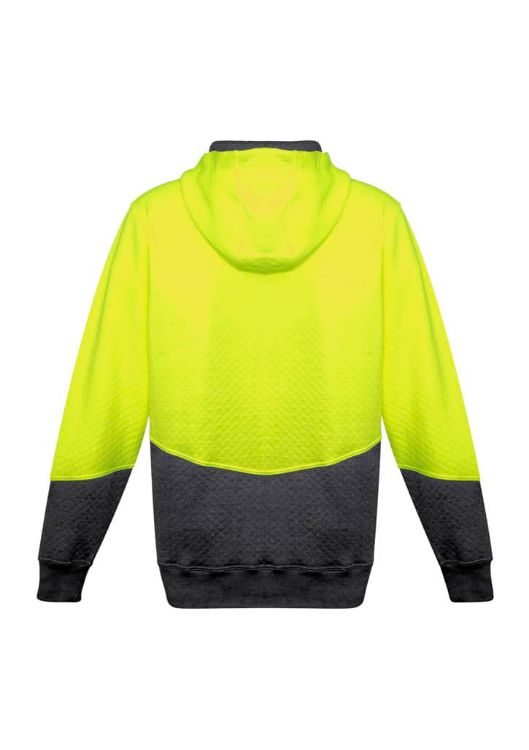 Picture of Unisex Hi Vis Textured Jacquard Full Zip Hoodie