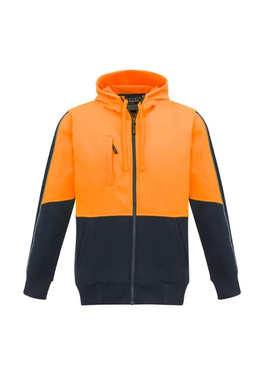 Picture of Unisex Hi Vis Full Zip Hoodie