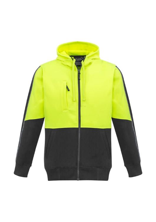 Picture of Unisex Hi Vis Full Zip Hoodie