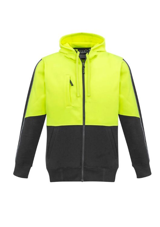 Picture of Unisex Hi Vis Full Zip Hoodie