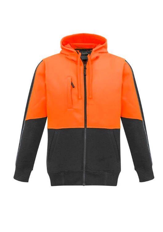 Picture of Unisex Hi Vis Full Zip Hoodie