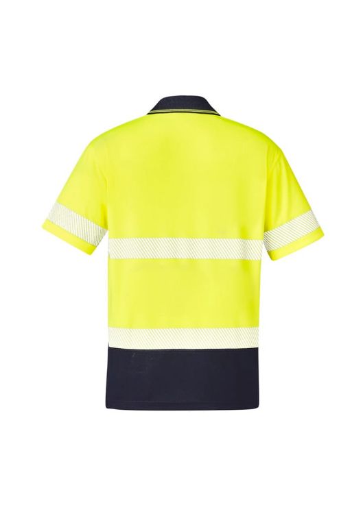 Picture of Unisex Hi Vis Segmented Tape Short Sleeve Polo