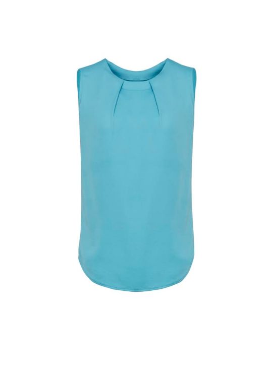 Picture of Womens Estelle Sleeveless Pleat Detail Blouse