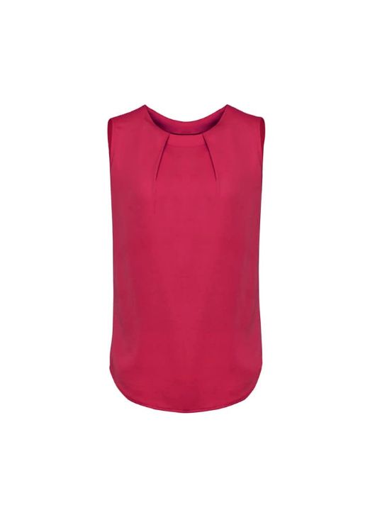 Picture of Womens Estelle Sleeveless Pleat Detail Blouse