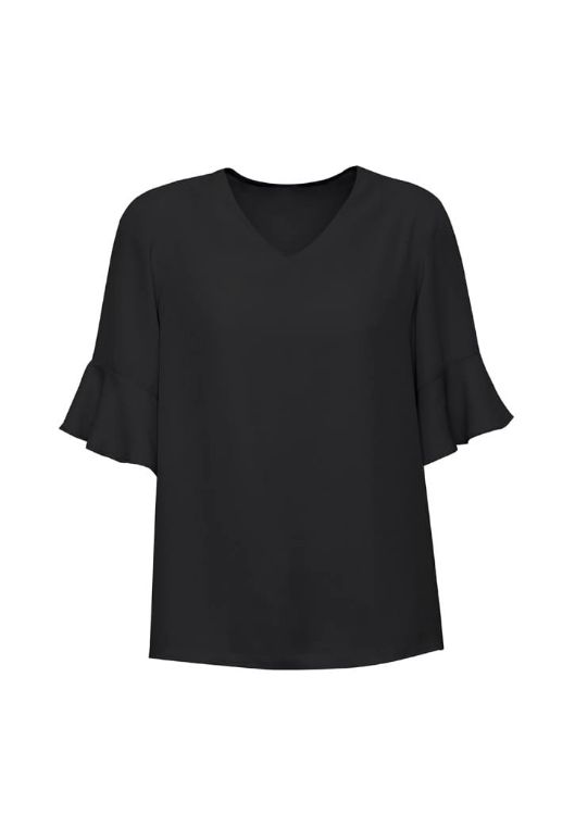 Picture of Womens Aria Fluted Sleeve Blouse
