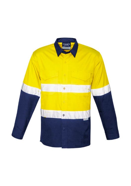 Picture of Mens Rugged Cooling Hi Vis Taped Long Sleeve Shirt