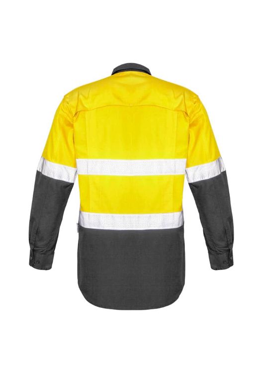 Picture of Mens Rugged Cooling Hi Vis Taped Long Sleeve Shirt