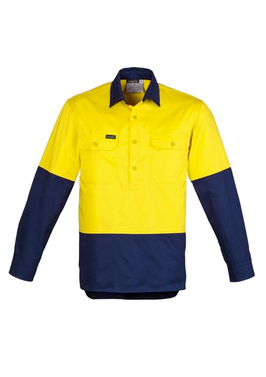 Picture of Mens Closed Front Long Sleeve Shirt