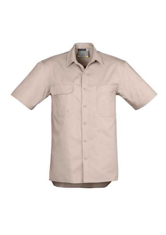 Picture of Mens Lightweight Tradie Short Sleeve Shirt