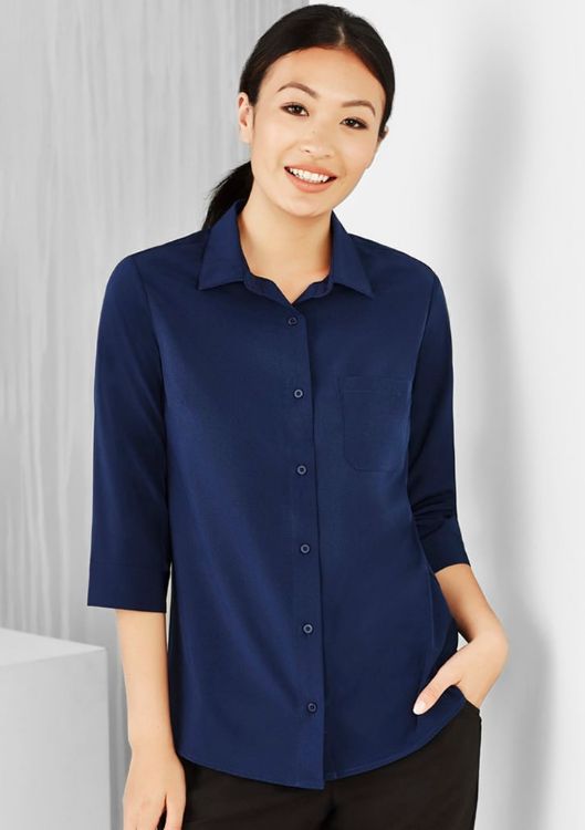 Picture of Womens Florence Plain 3/4 Sleeve Shirt