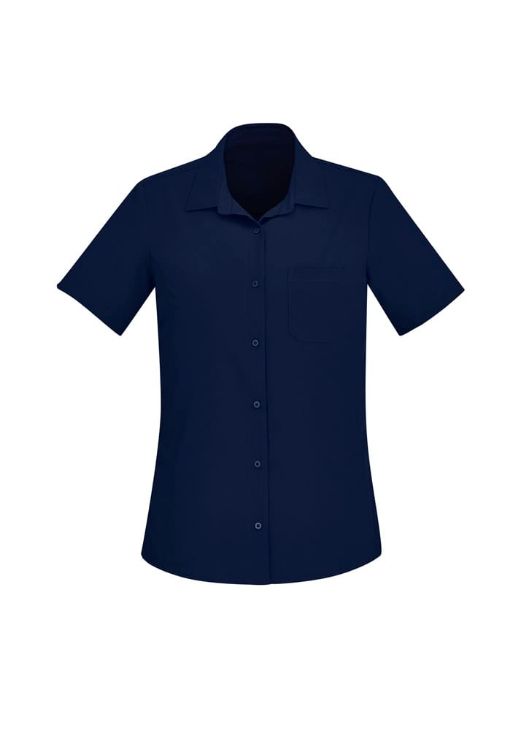 Picture of Womens Florence Plain Short Sleeve Shirt