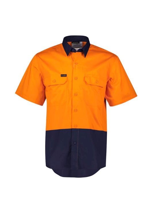 Picture of Mens Hi Vis Short Sleeve Shirt