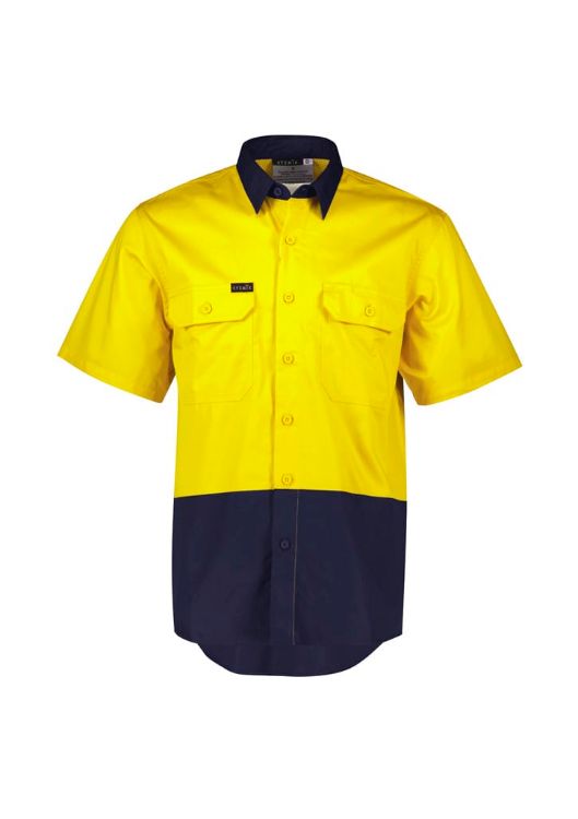 Picture of Mens Hi Vis Short Sleeve Shirt