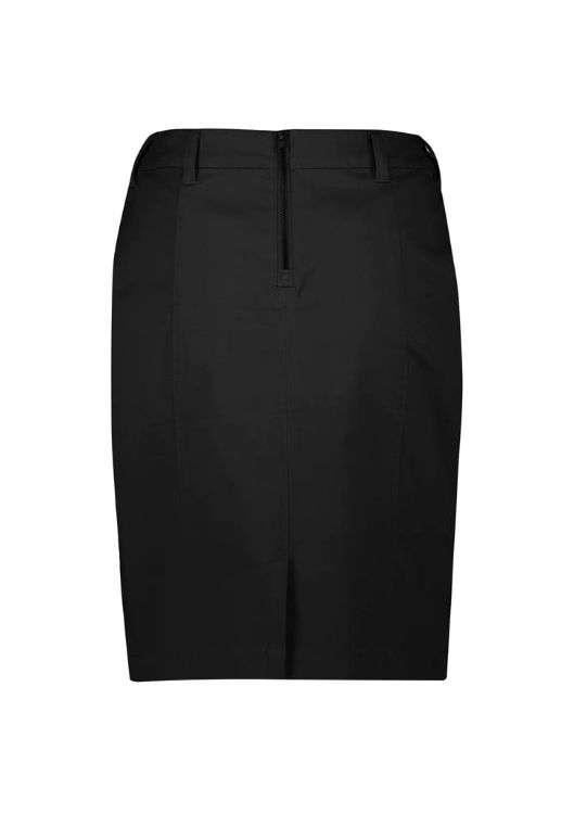 Picture of Womens Mid Waist Stretch Chino Skirt