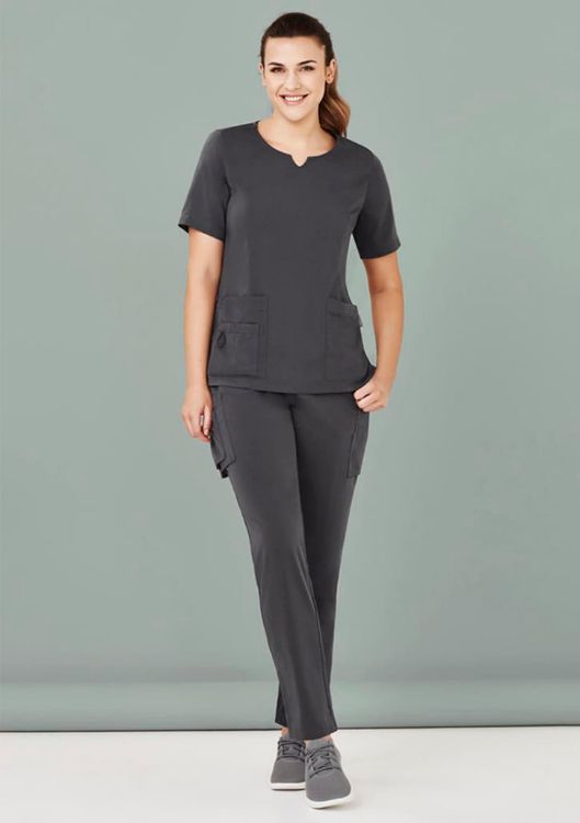Picture of Womens Avery Round Neck Scrub Top