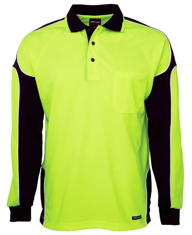 Picture of JB's Hi Vis L/S Arm Panel Polo