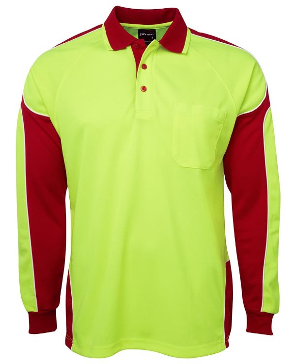 Picture of JB's Hi Vis L/S Arm Panel Polo