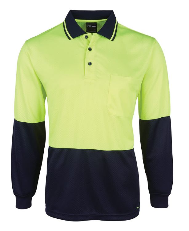 Picture of JB's Hi Vis L/S Jacquard Polo