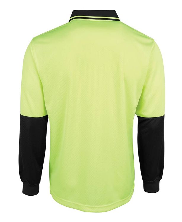 Picture of JB's Hi Vis L/S Jacquard Polo